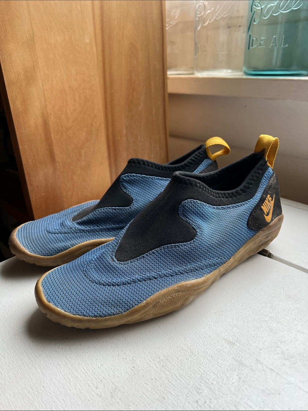 Nike Women’s Aqua Turf 1990a Slip-On Blue Mesh Water Shoes Scuba Gear Size 7